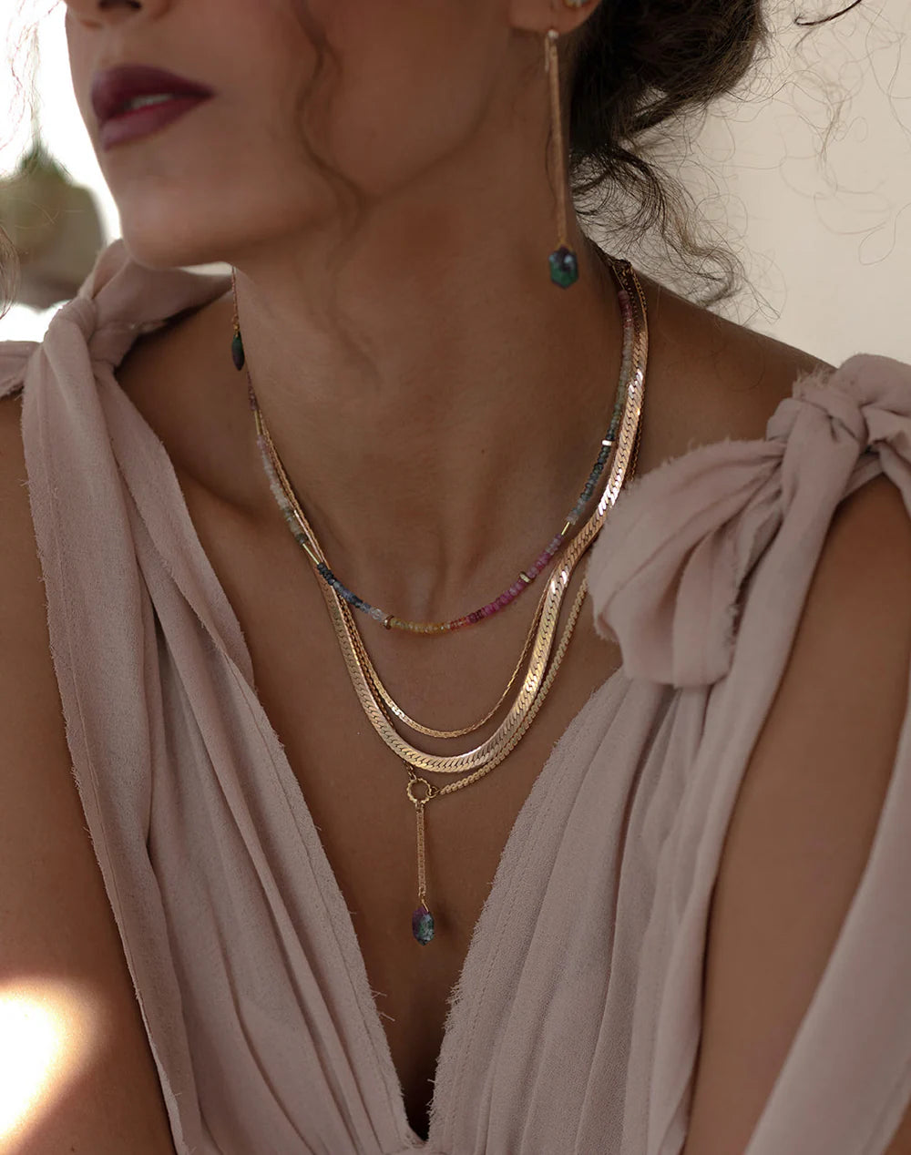 Multi Sapphire Necklace