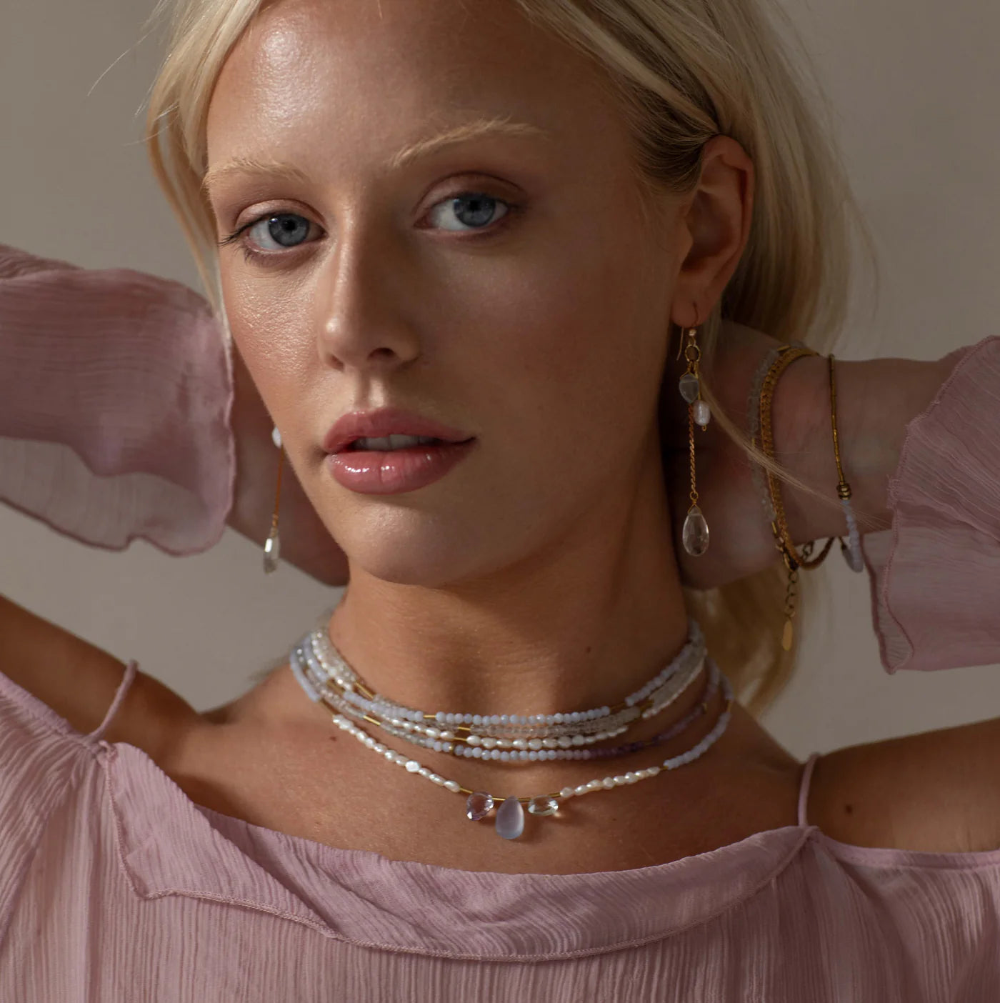 Makani Necklace - Lepidolite