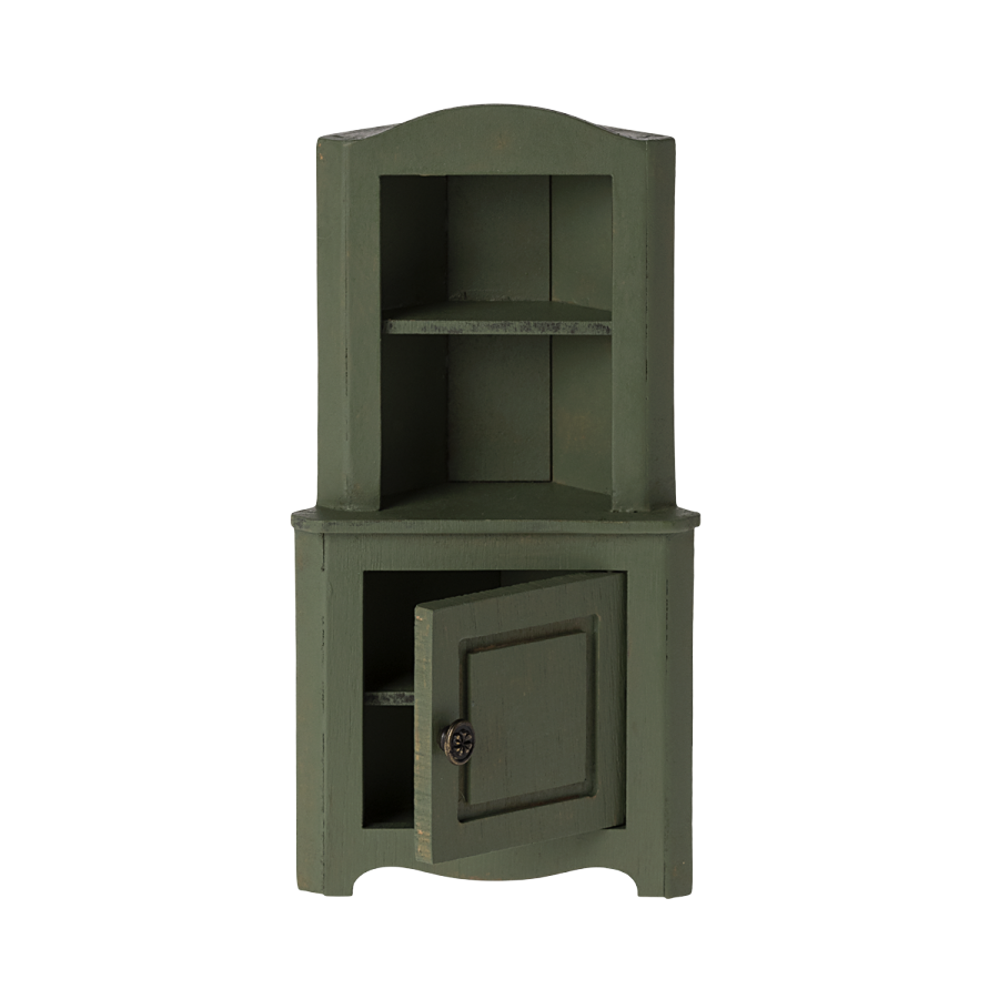 Mouse Corner Cabinet - Dark green