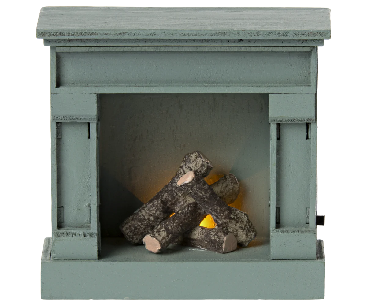 Mouse Fireplace - Blue