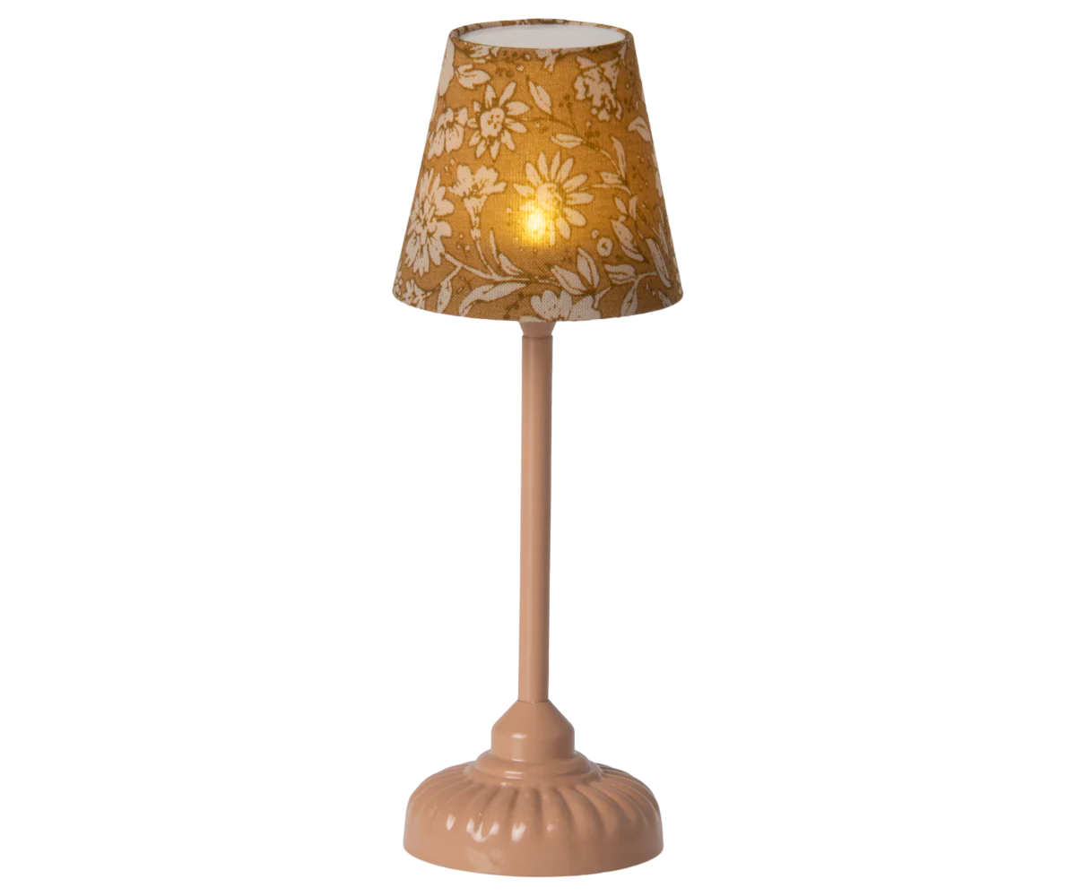 Small Vintage Floor Lamp - Dark Powder