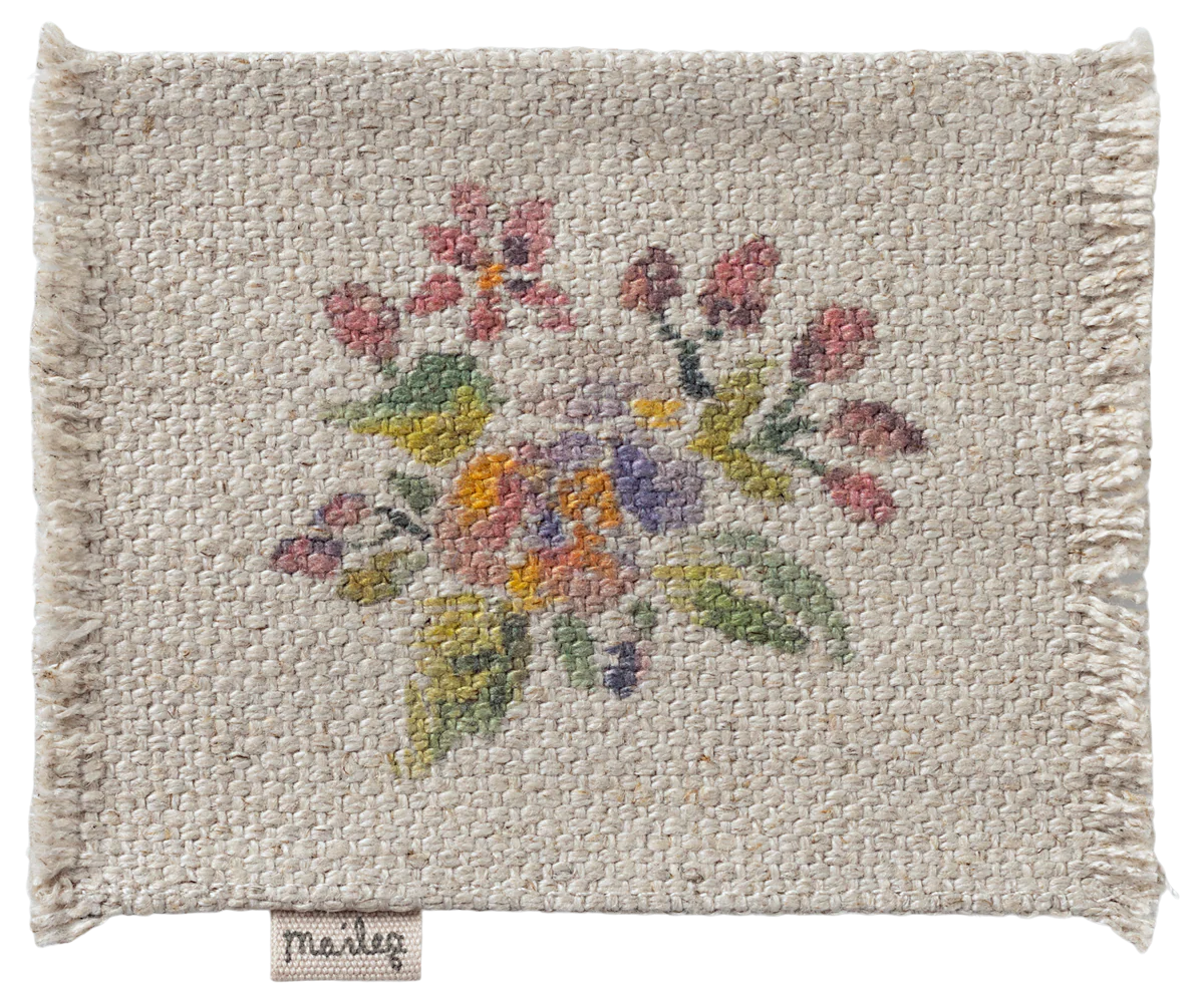 Small Mouse Rug - Flowers