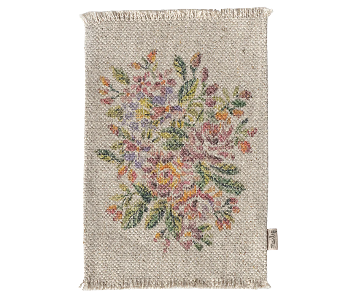 Medium Mouse Rug - Flowers