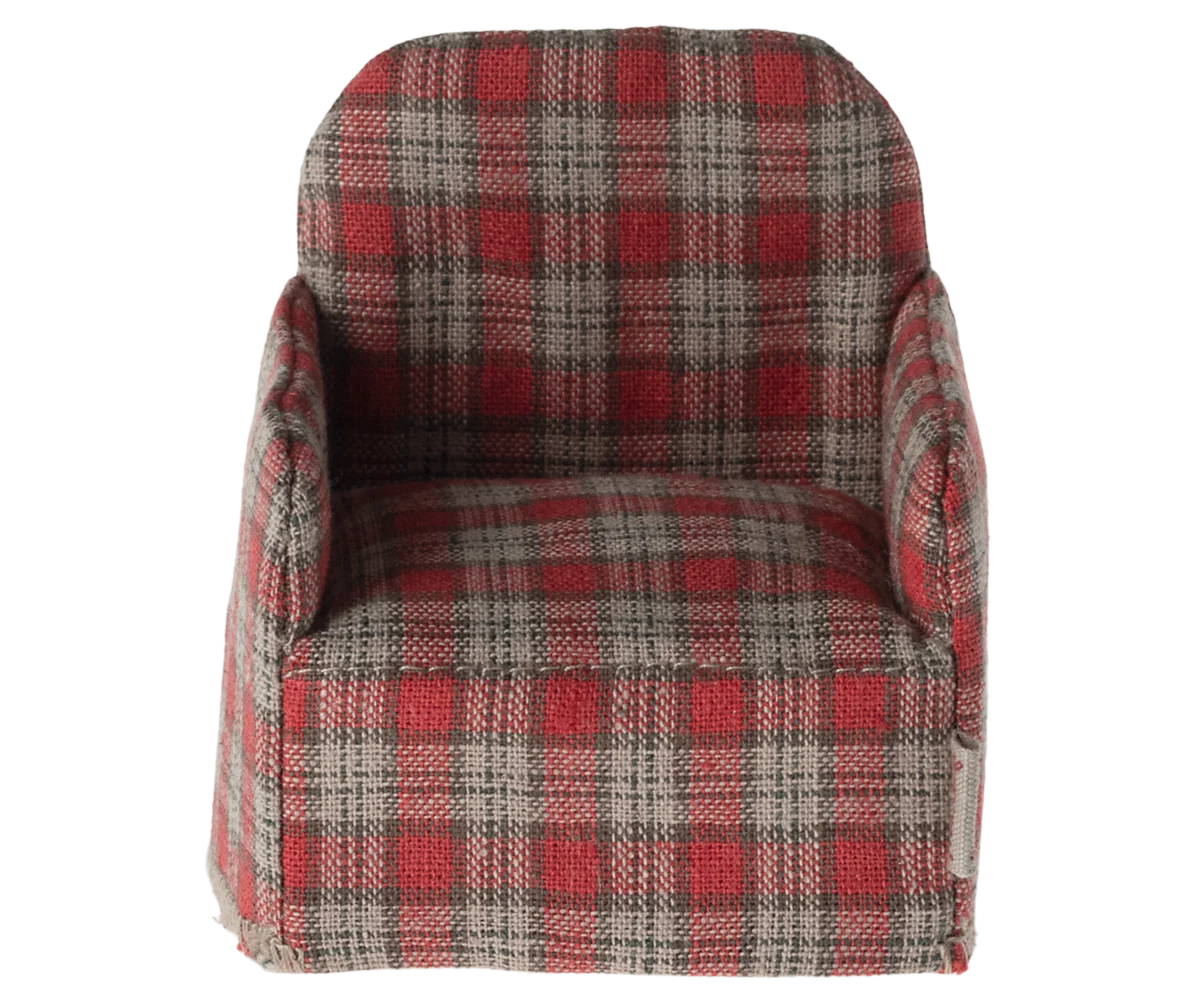 Mouse Chair - Red Checker