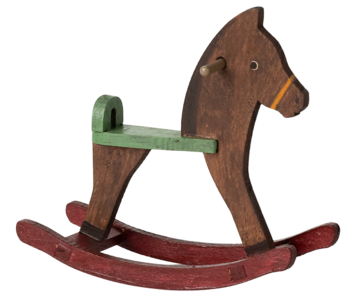 Mouse Rocking Horse - Dark Brown
