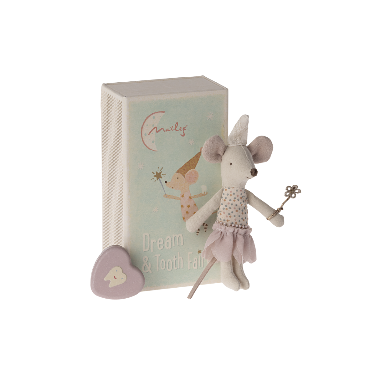Little Sister Tooth Fairy Mouse in Matchbox