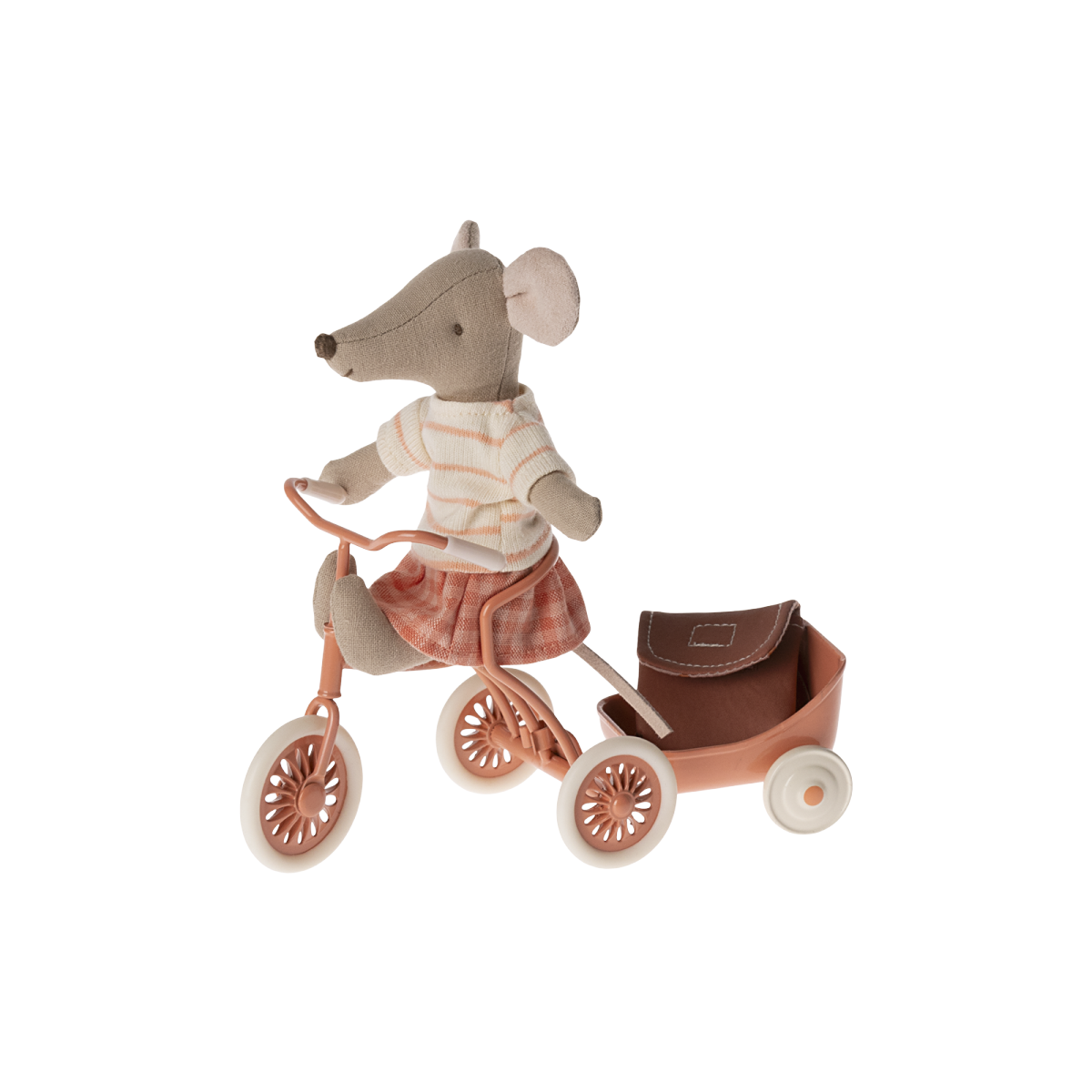 Mouse Tricycle Hanger - Coral