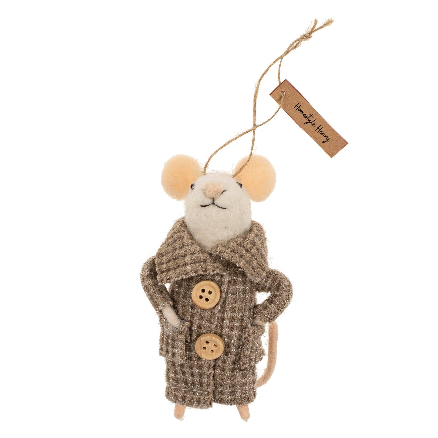 Homestyle Henry Mouse Ornament