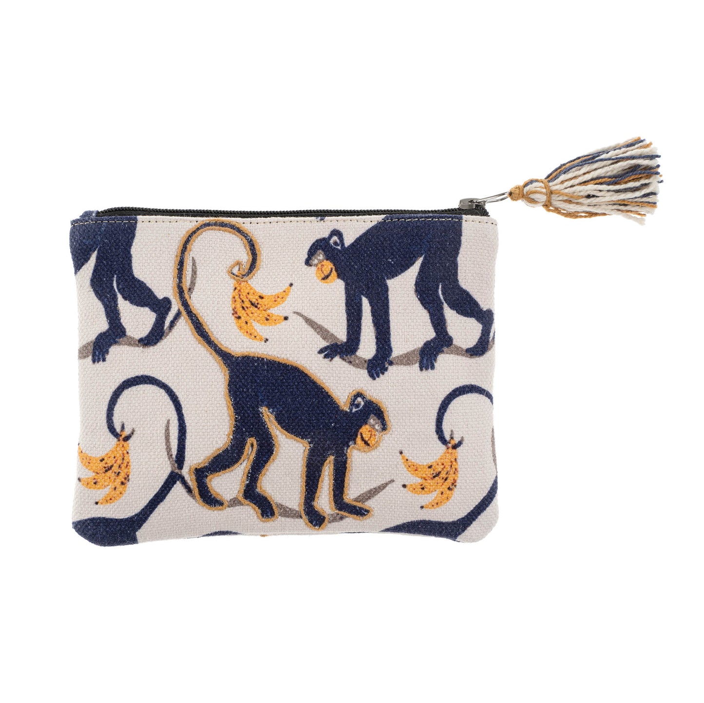 Monkey Around Embroidered Pouch