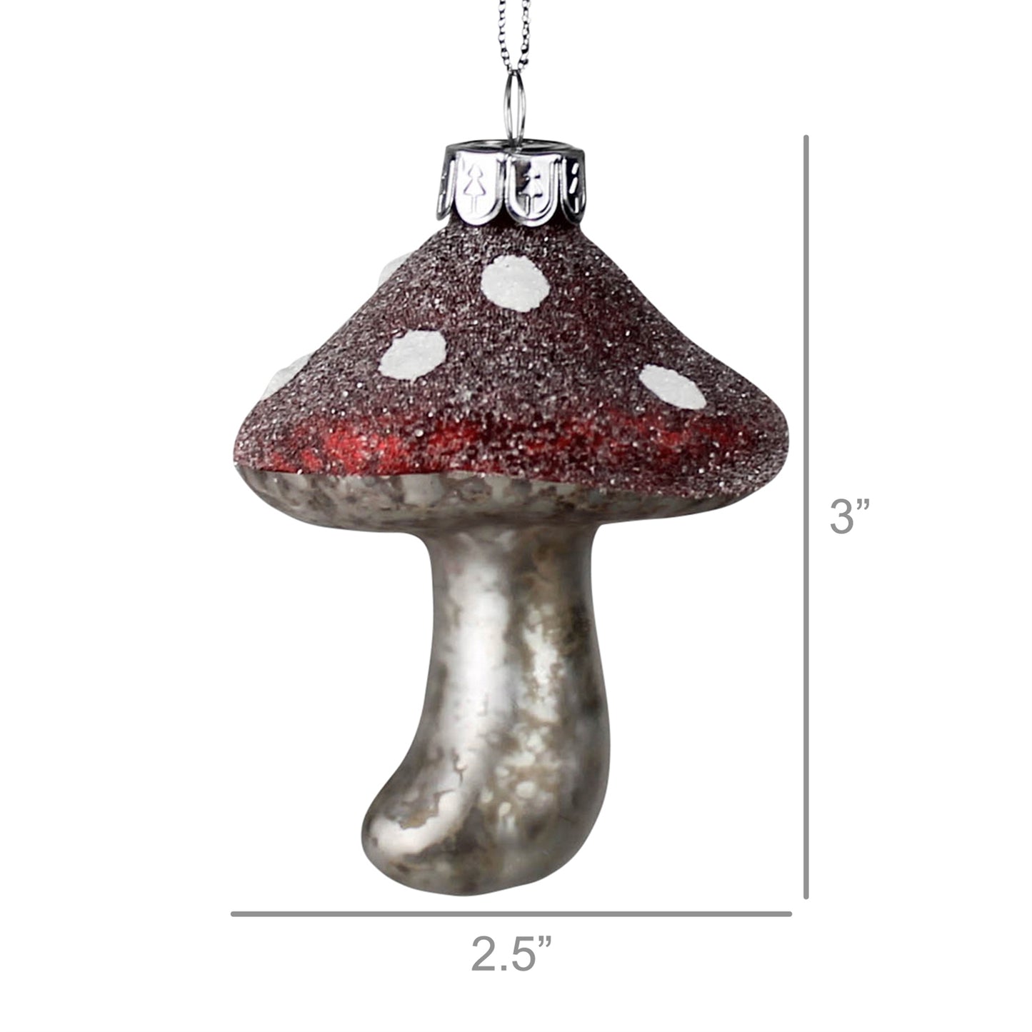 Mushroom Ornament - Wide