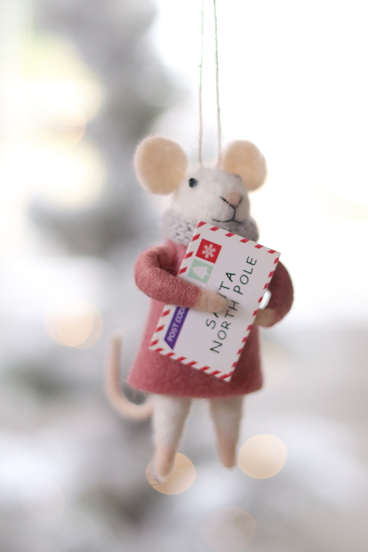 Letter to Santa Lucy Mouse Ornament