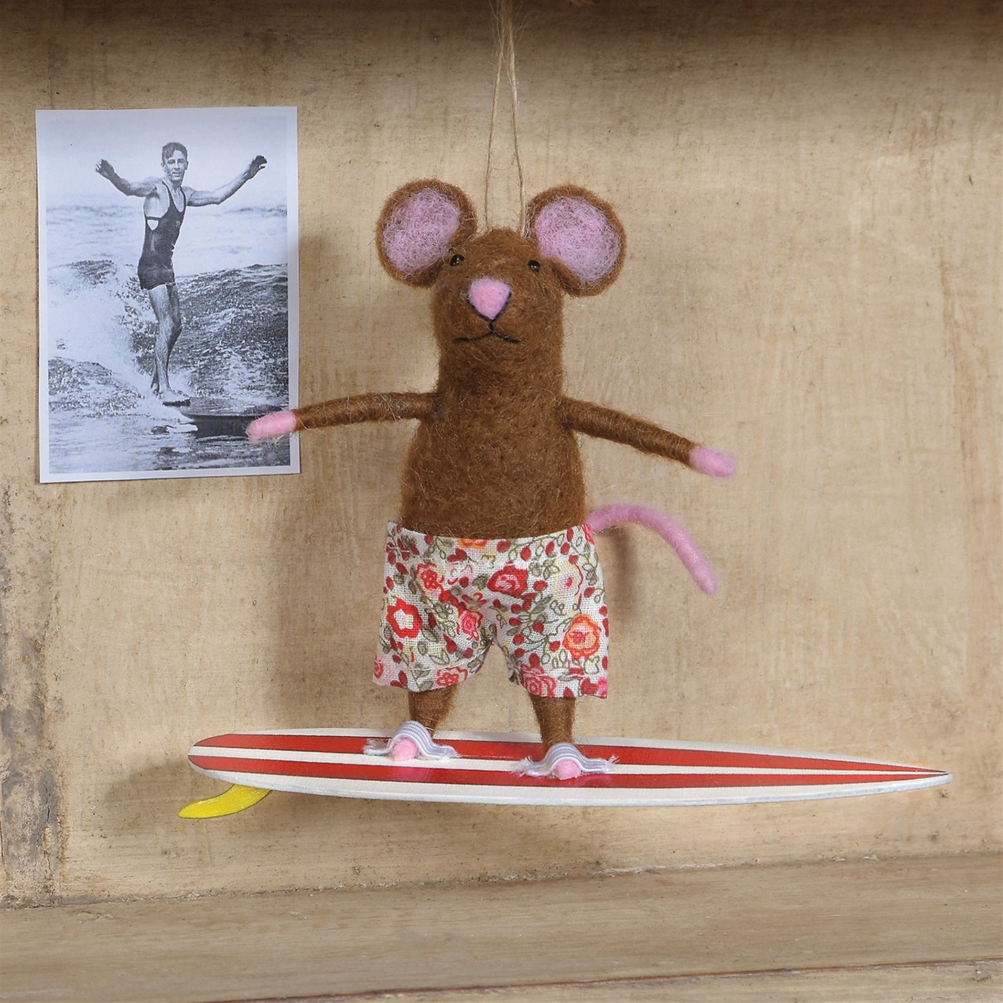 Surfer Mouse Ornament