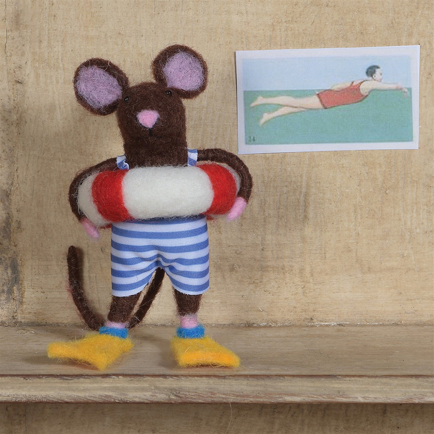 Swimmer Guy Mouse Ornament
