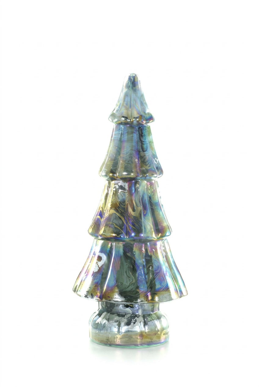 IRIDESCENT GREEN TREE - MEDIUM