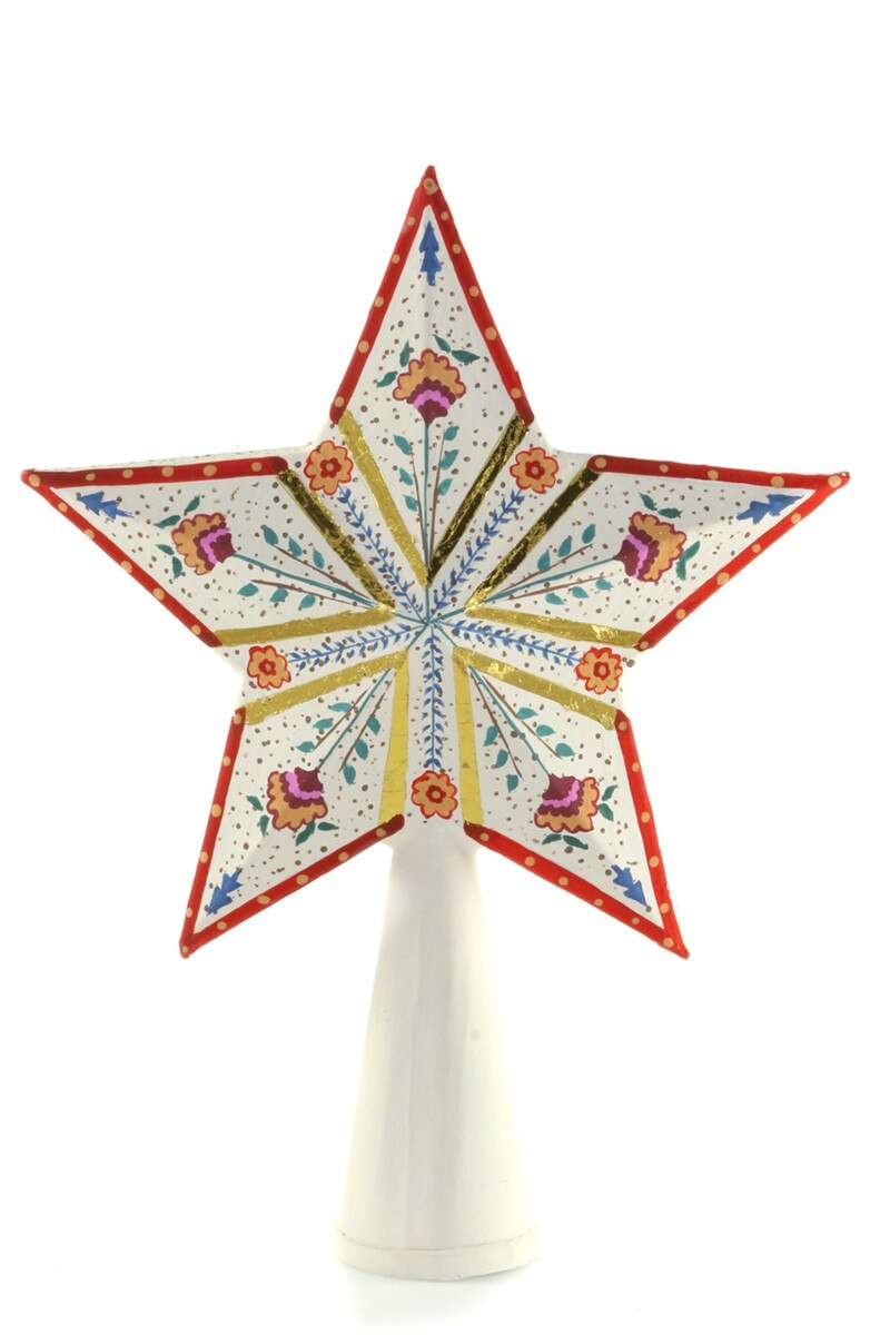 YULETIDE CHEER TREE TOPPER - OFF WHITE