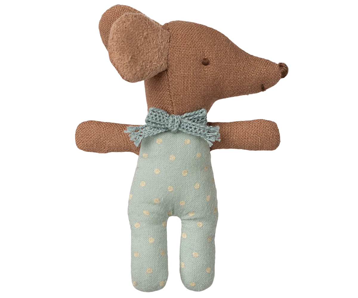 Pre-Order: Mid September - Sleepy Wakey Baby Mouse in Matchbox - Blue