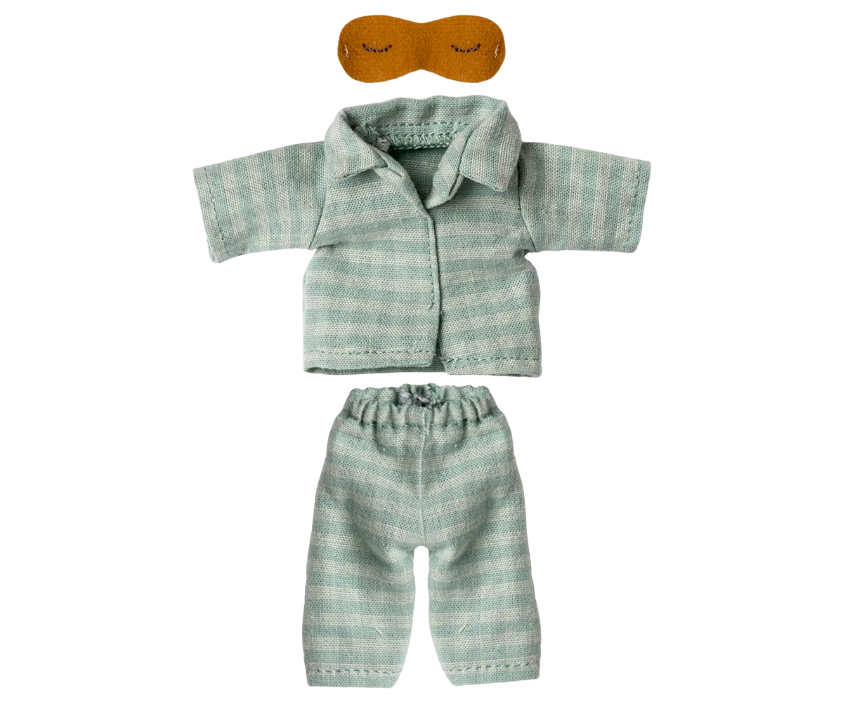 Dad Mouse Pyjamas - Mint + Sand