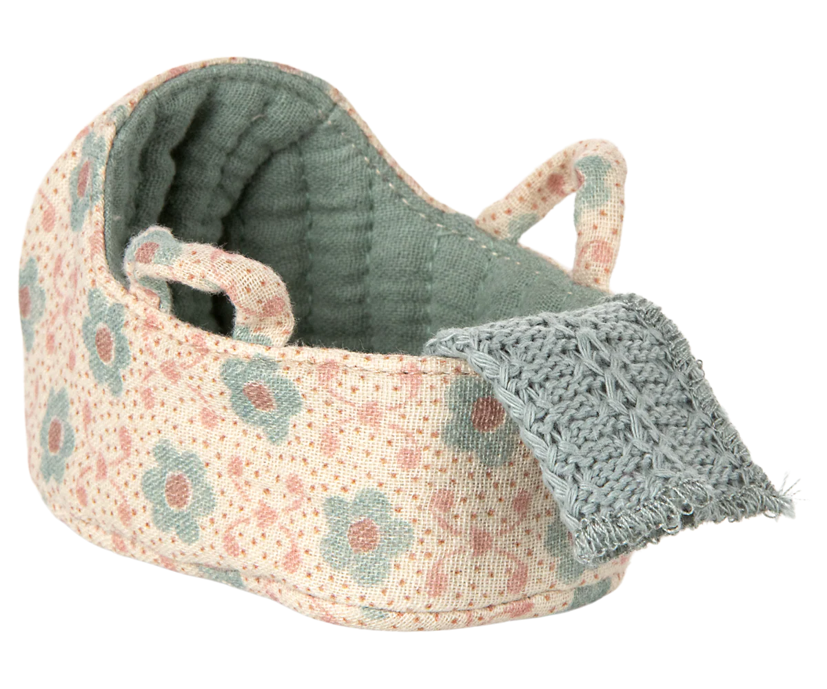 Pre-Order: Late November - Carry Cot for Baby Mouse - Blue
