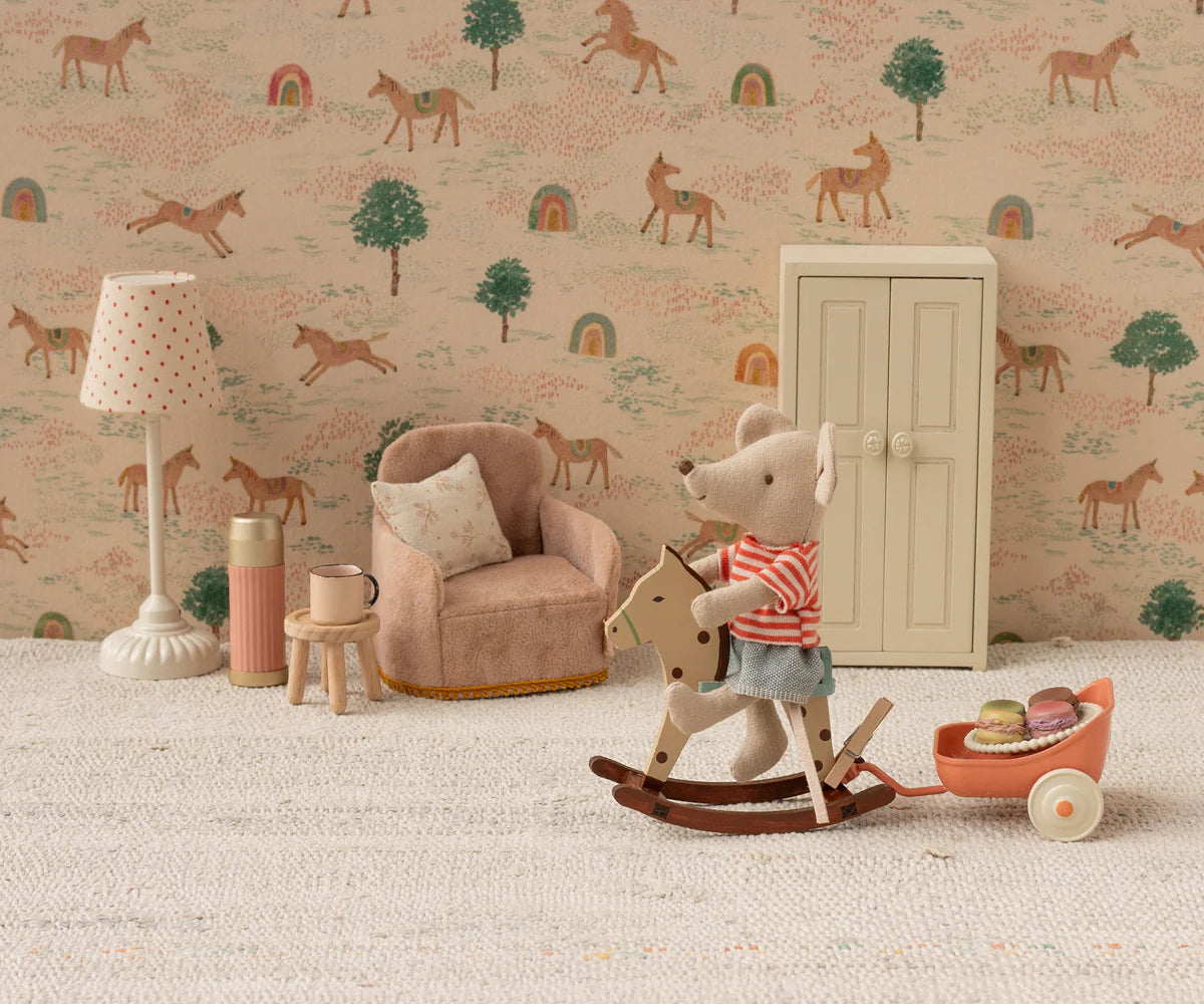 Mouse Rocking Horse - Spotted