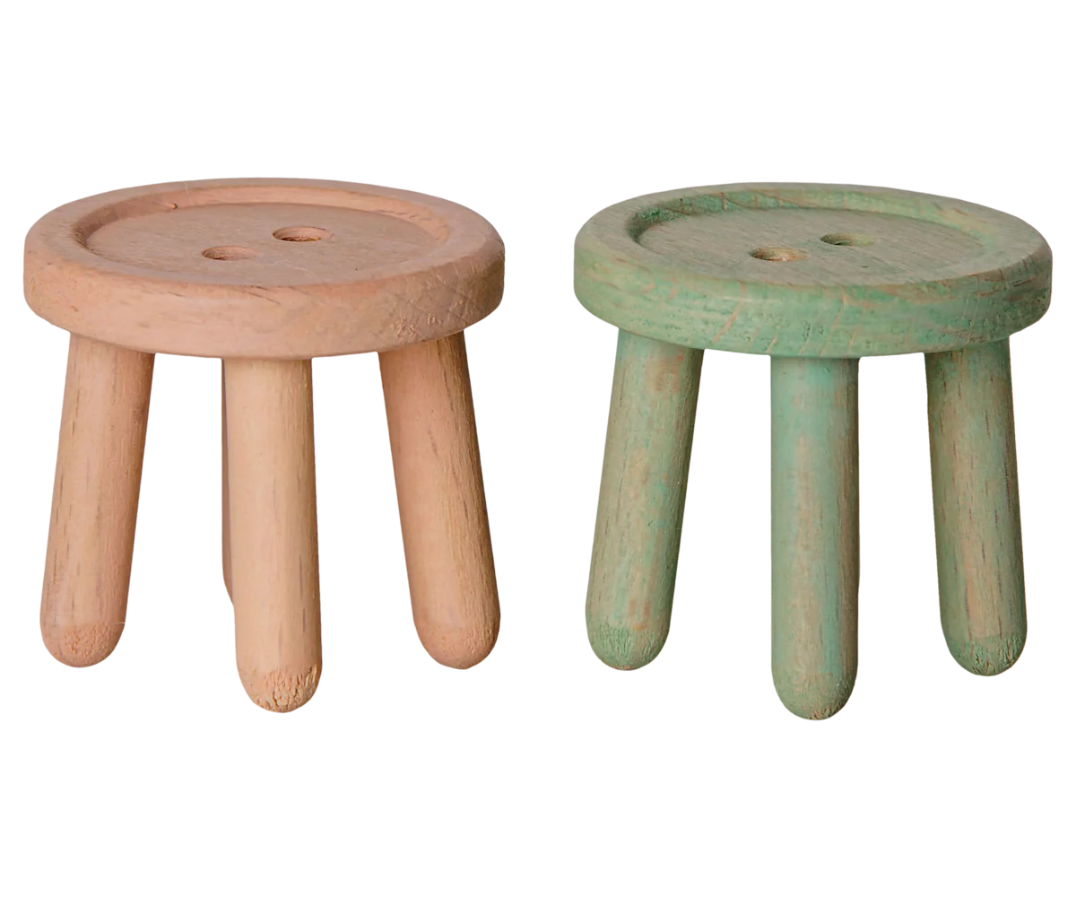 Mouse Stool Set - Light Rose + Light Mint