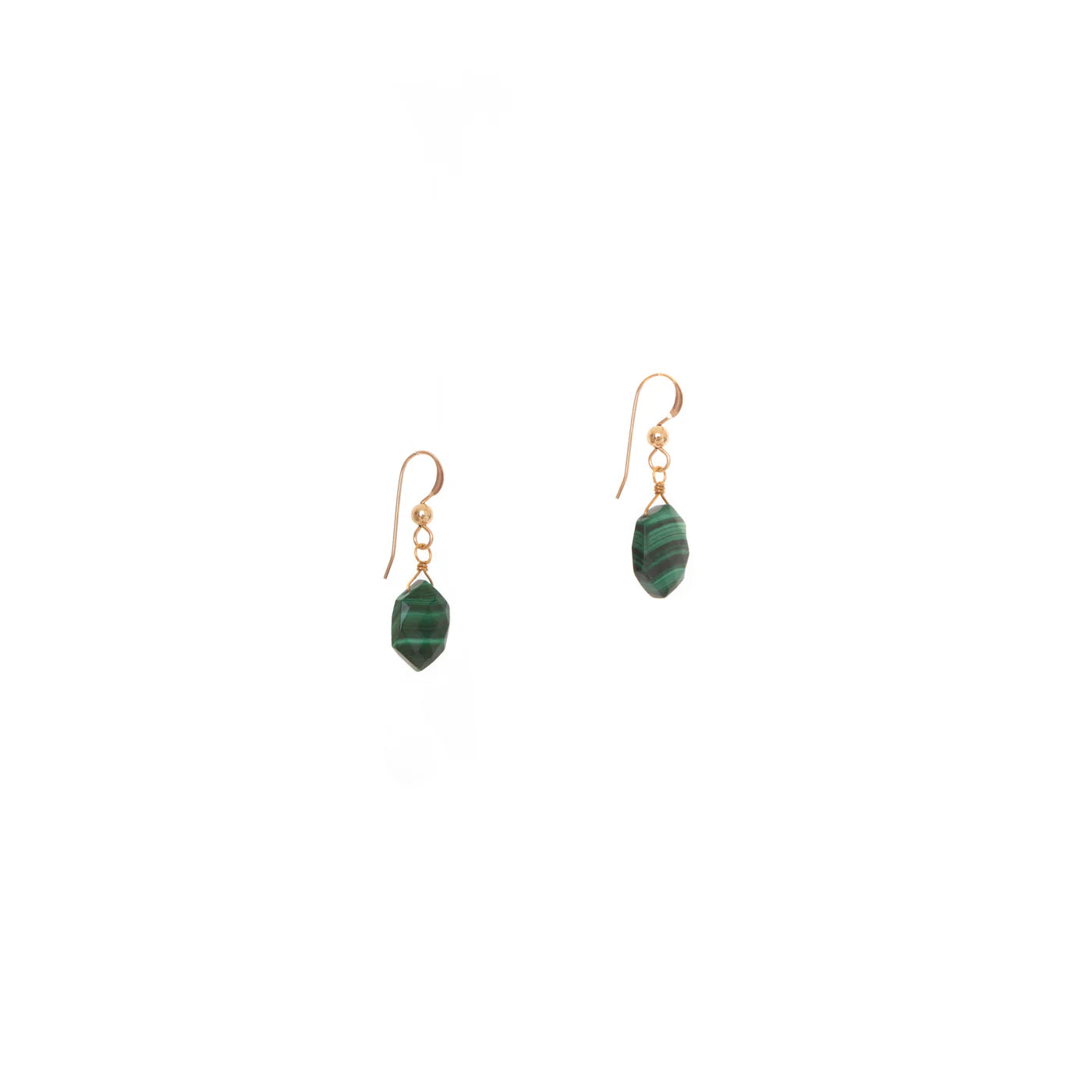Arwen Earrings - Malachite