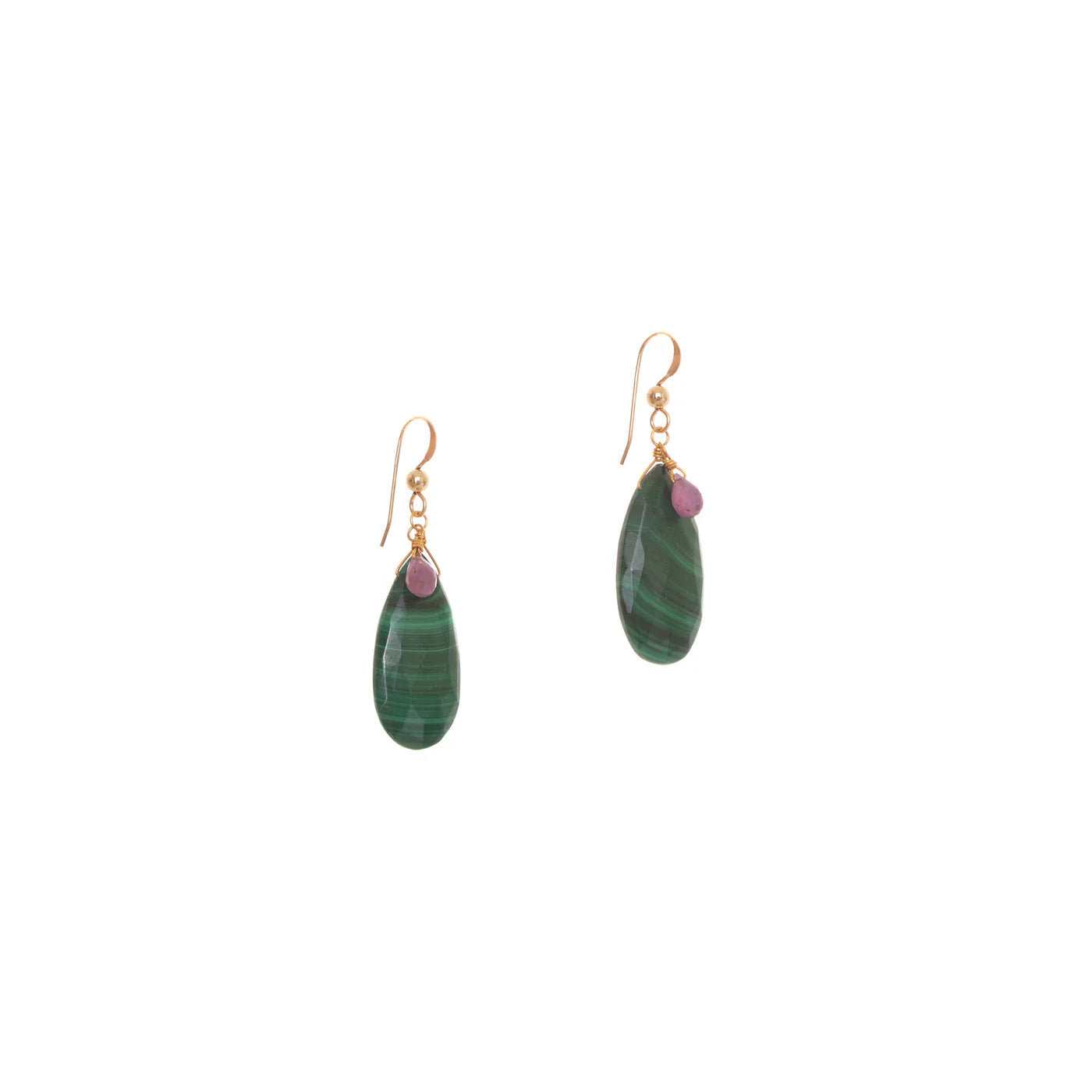 Aspen Earrings - Malachite