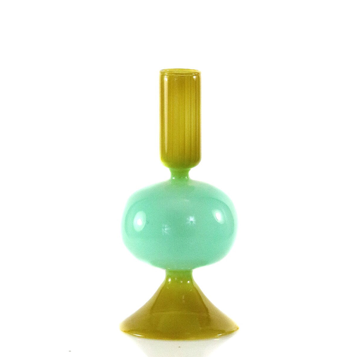 AQUA + MOSS BUBBLE CANDLE HOLDER