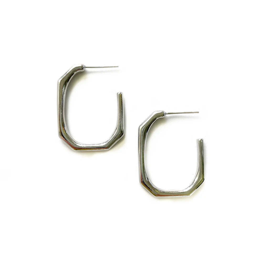 Elina Hoops - Silver