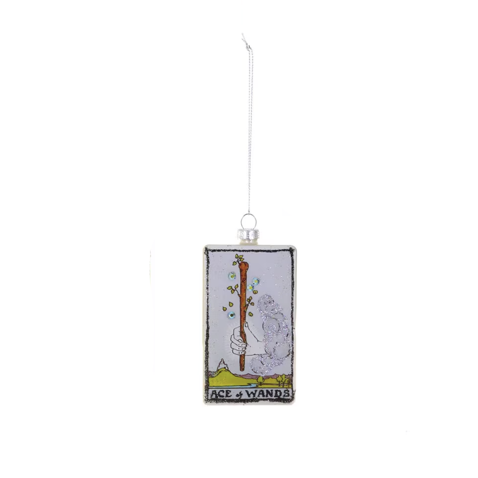 TAROT CARD ORNAMENT - ACE OF WANDS