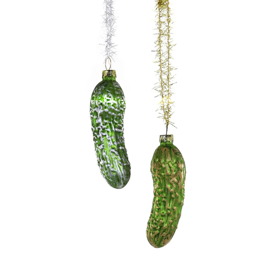 VINTAGE PICKLE ORNAMENT - 2 ASST'D