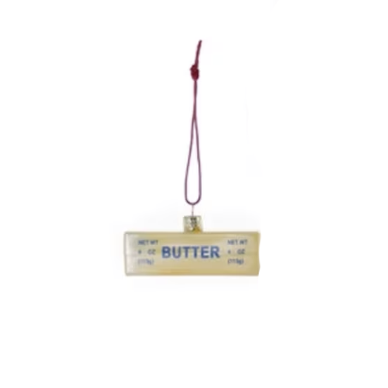 CHRISTMAS KITCHEN ITEM MINI ORNAMENT - BUTTER
