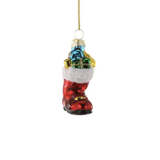 MERRY CHRISTMAS MINI ORNAMENT - BOOT