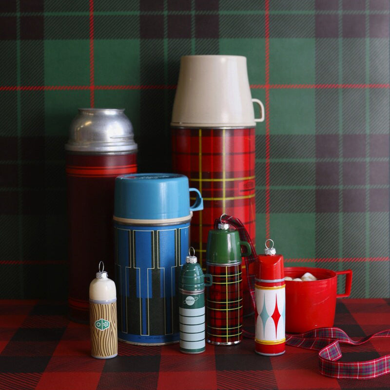 VINTAGE THERMOS - TEAL LID