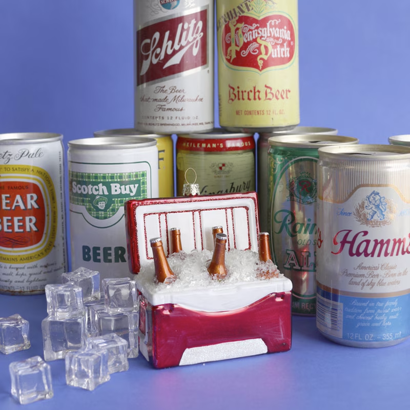 COOLER OF BEER ORNAMENT