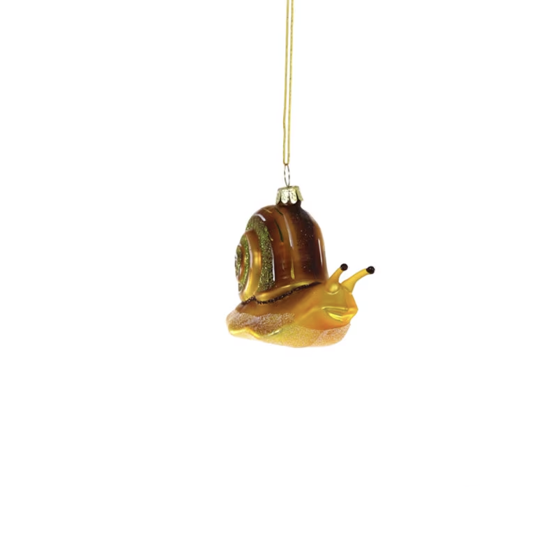 FERN SNAIL ORNAMENT - YELLOW