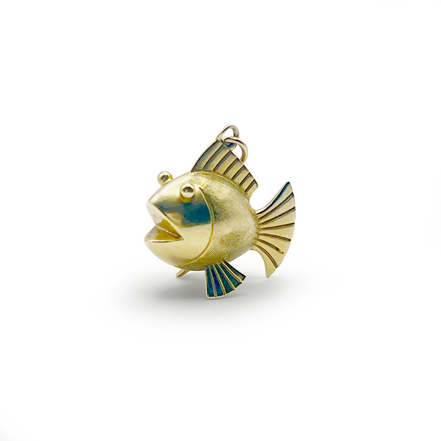 Vintage Fish Charm - 9ct Yellow Gold