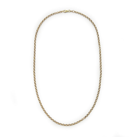 Vintage Small Belcher Chain - 9ct Yellow Gold - 20"L