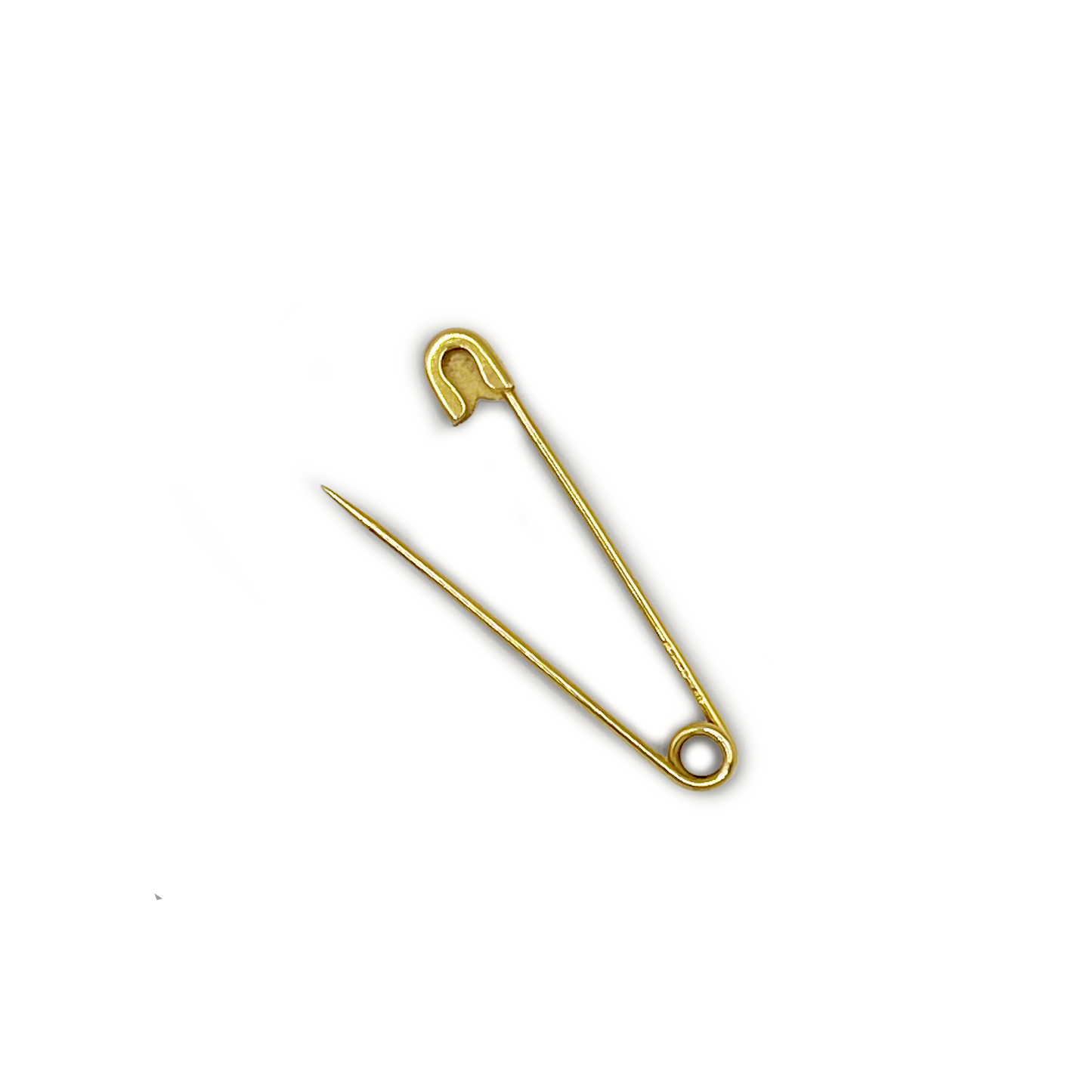 Vintage 18k Yellow Gold Safety Pin Charm/Pendant