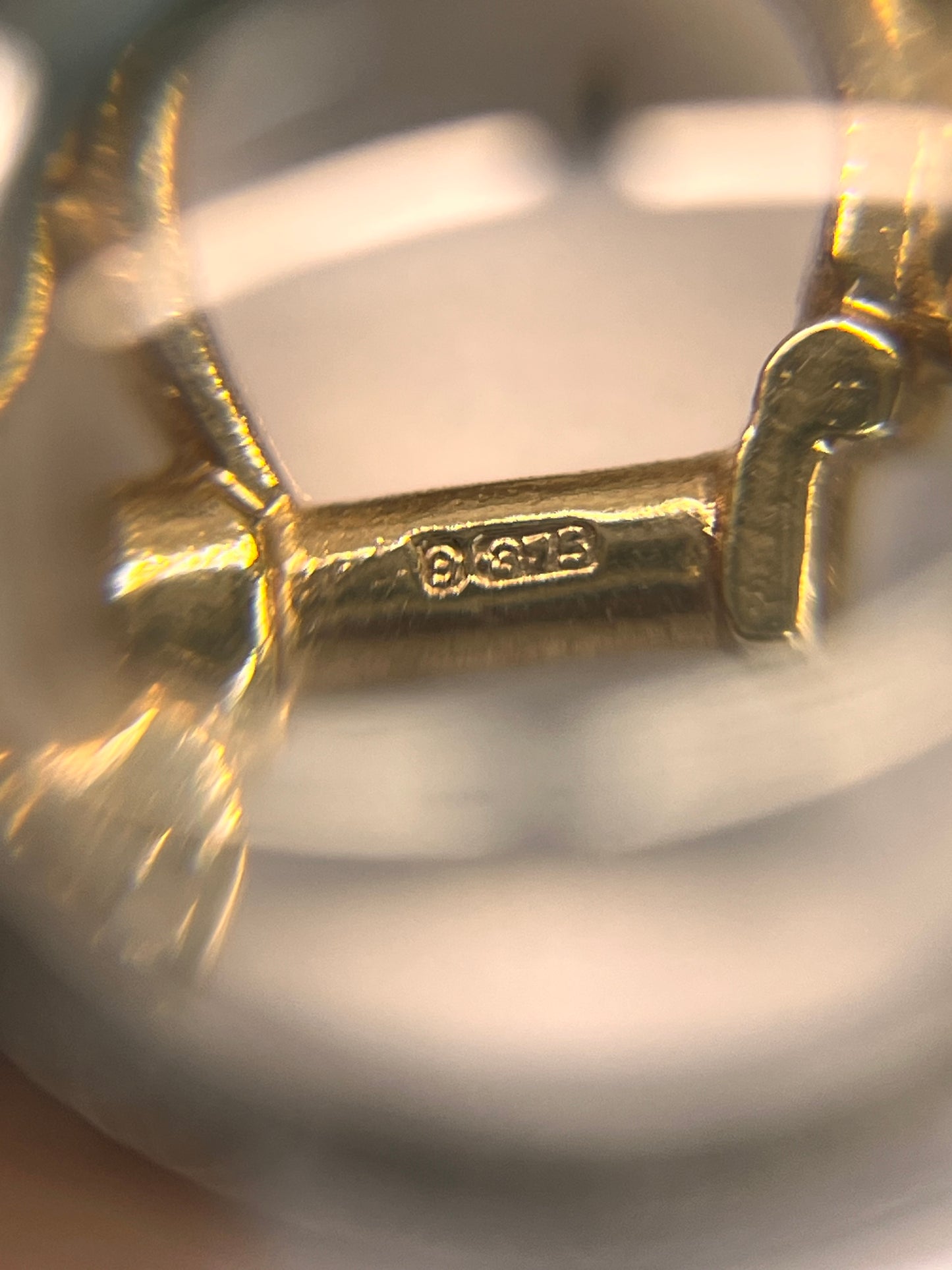 Vintage 9ct Yellow Gold Handcuffs Charm