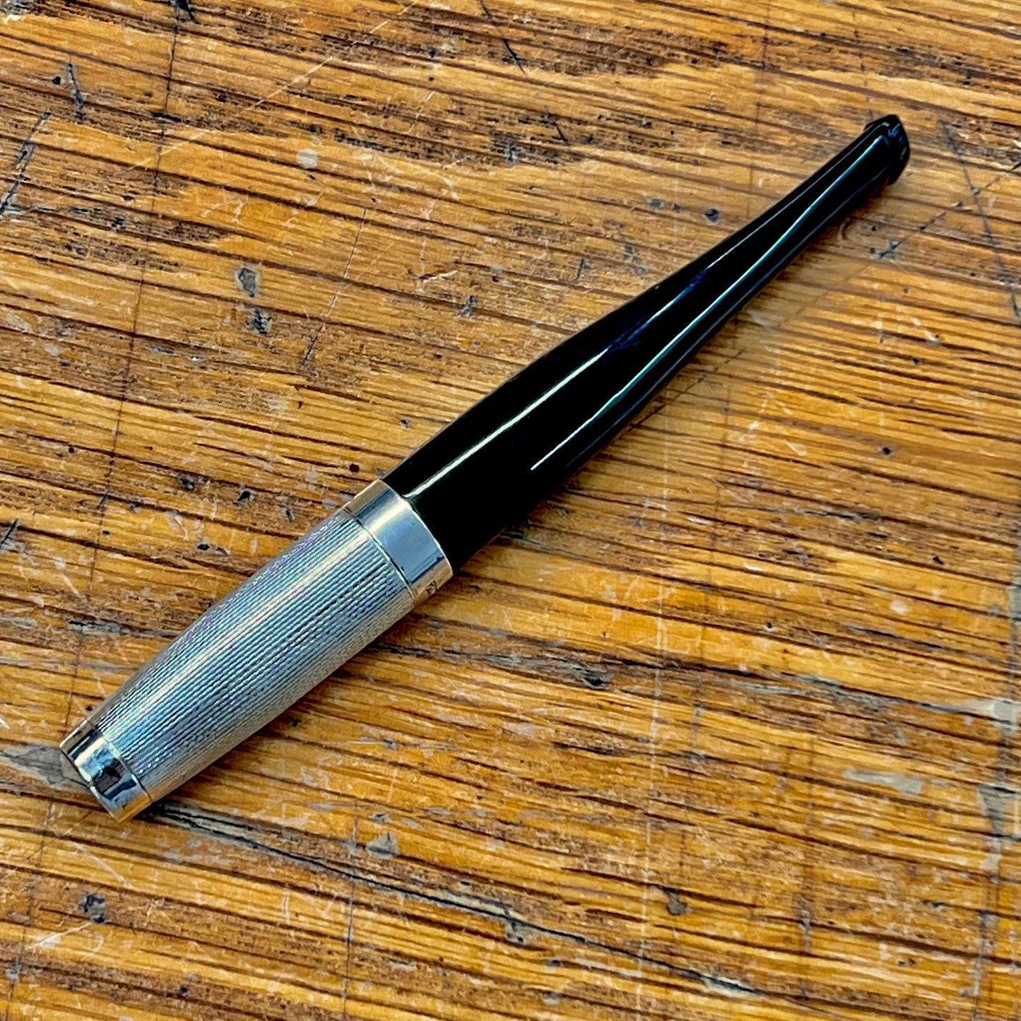 Antique Art Deco Bakelite + Sterling Silver Cigarette Holder