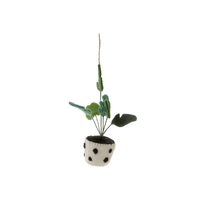 FELT POTTED PLANT ORNAMENT - PALM
