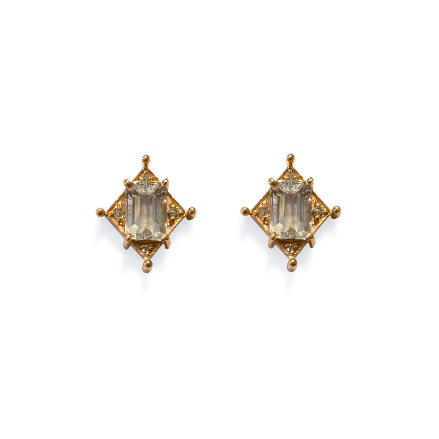 Art Deco Aquamarine Earrings
