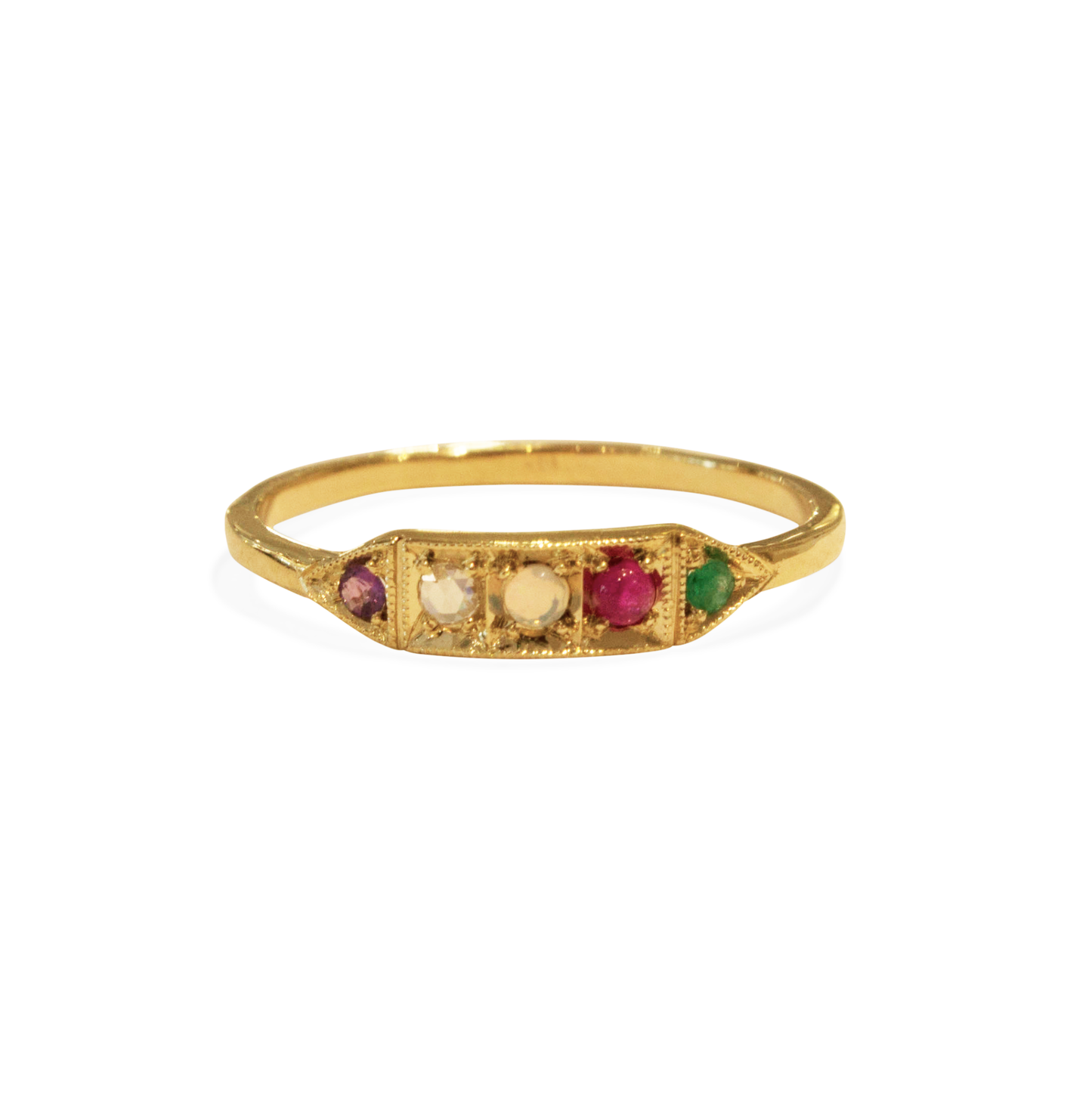 Ms. Goodbar "adore" Acrostic Ring