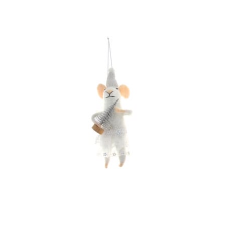 WINTERTIME MOUSE ORNAMENT - TREE