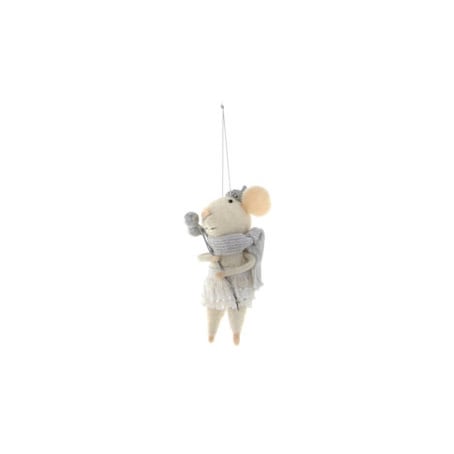 WINTERTIME MOUSE ORNAMENT - SPRIG