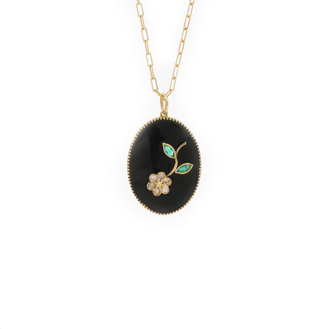 Flora Necklace - Black