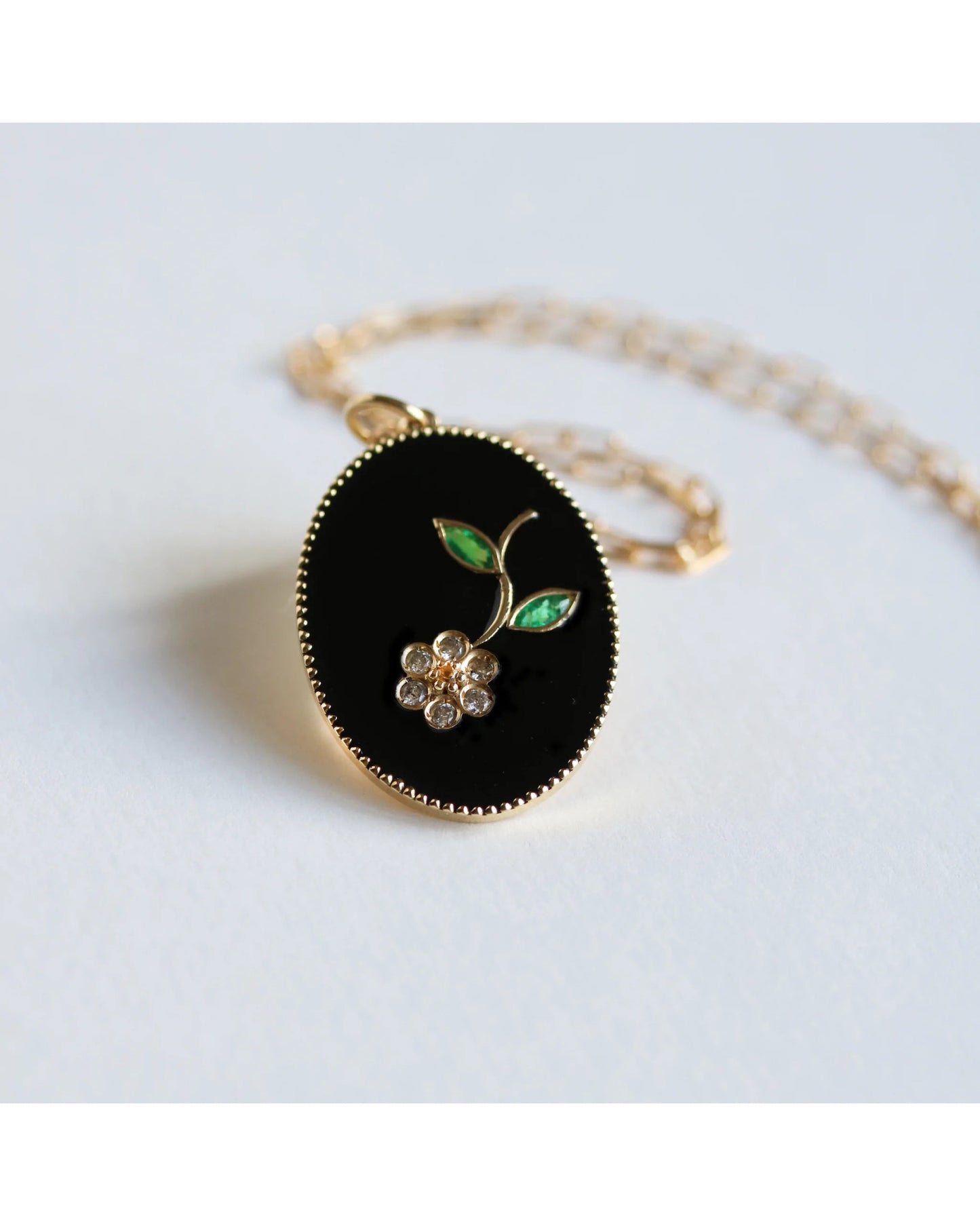 Flora Necklace - Black