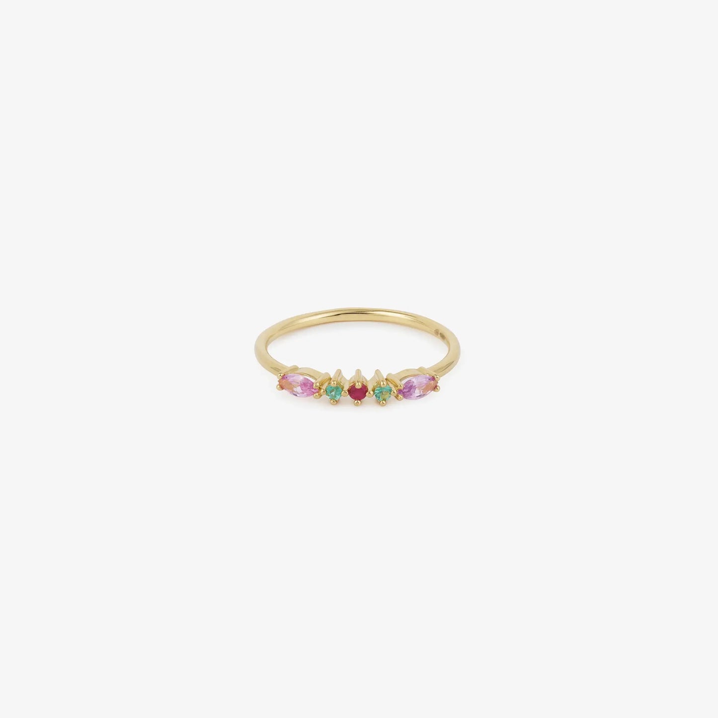 Gaia Row Ring - Red