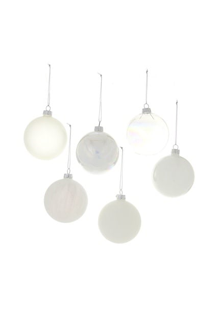 Large White Hue Ornament - 6 STYLES