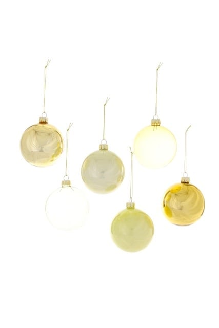 Large Yellow Hue Ornament - 6 STYLES